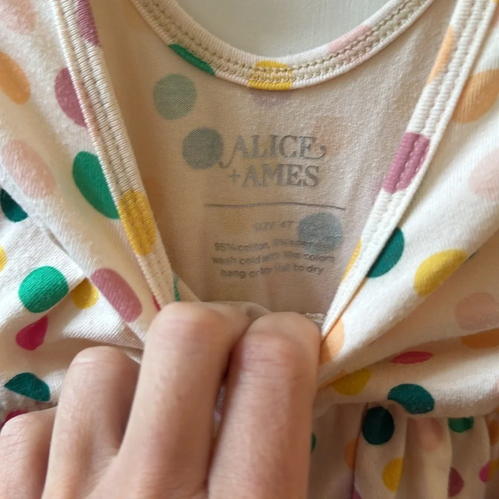 Alice + Ames Short Sleeve Ballet Dress, Size 4T - Picture 3 of 5